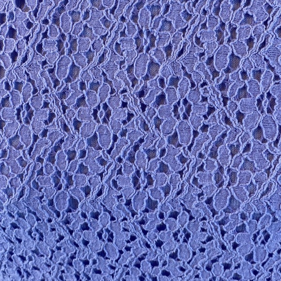 LOFT Pretty Lace Detail on Front of Sweater in Lavender, Size M. - Picture 2 of 6